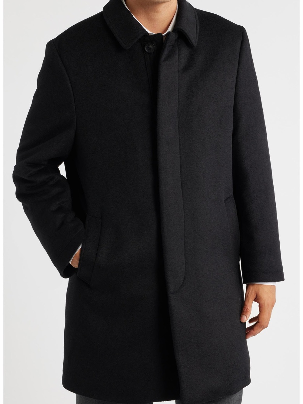 Ralph lauren Men's Black Wool Coat 42R